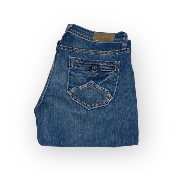 new Denim of Virtue ㋛ Y2K Patience Button Pocket Denim Jeans ㋛ Old Stone ㋛ 31 ㋛ - Picture 13 of 16